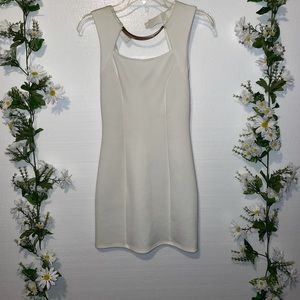 White Elegant Mini Dress
